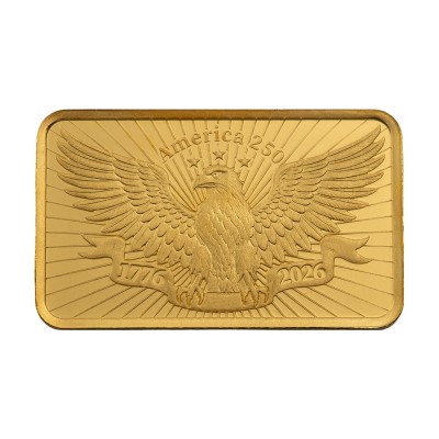 PAMP Lingot Or 2,5 gr 250 Ans des USA ⏰