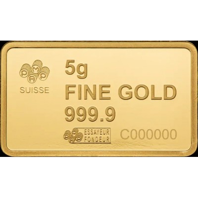 PAMP Lingot Or 5 gr L'Amérique libre : Aigle à tête blanche ⏰