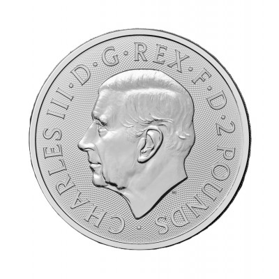 GRANDE BRETANGE 2 Pounds Argent 1 Once Lion Britannique 2026 ⏰
