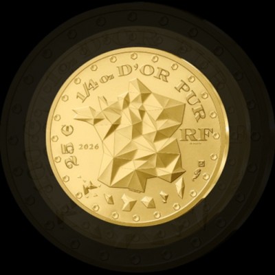 FRANCE  Euro Or 1/4 Once Marianne Or 2026 ⏰