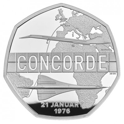 FRANCE ROYAL MINT 10 Euro Argent 50 Ans de mise en service du Concorde BE 2026 ⏰