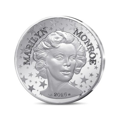 FRANCE 10 Euro Argent Marilyn Monroe 2026 ⏰