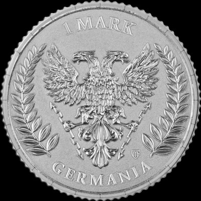 Médaille 1 Mark argent 1/10 Once Germania 2026 ⏰