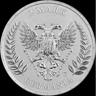 Médaille 2 Mark argent 1/4 Once Germania 2026 ⏰