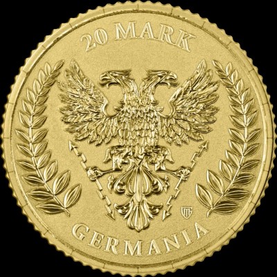 Médaille 20 Mark Or 1/10 Once Germania 2026 ⏰