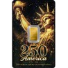 Germania Mint Lingotin Or 1 Gramme 999/1000 250 Ans des USA 2026 ⏰