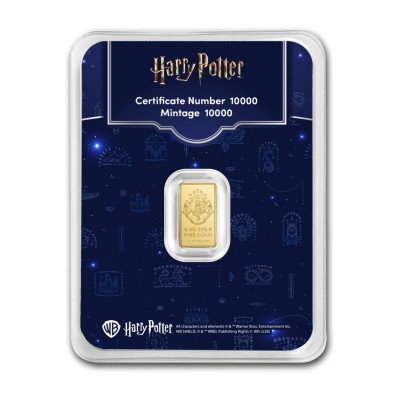 PAMP Lingotin Or 1/2 Gramme 999/1000 25 Ans Harry Potter 2026 ⏰