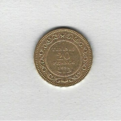 TUNISIE 20 Francs Or 1891 A
