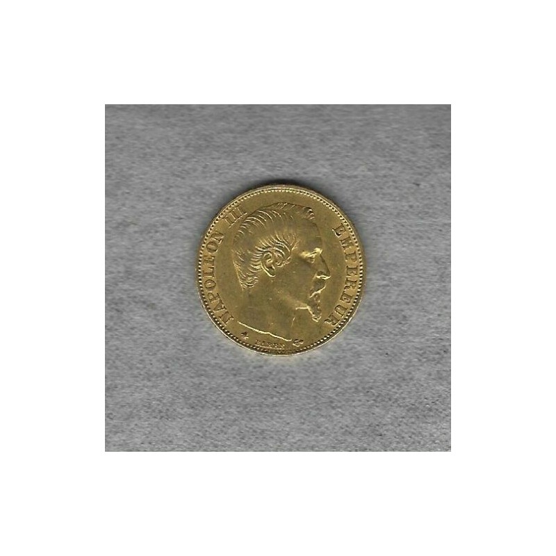 FRANCE 20 Francs Or Napoléon III à la Tête Nue 1859 BB