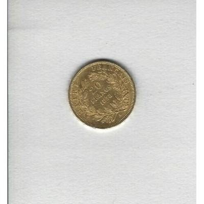 FRANCE 20 Francs Or Napoléon III à la Tête Nue 1858 A