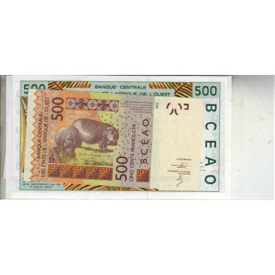 Lot de 4 billets de Banque neufs d'Afrique Occident tous différents