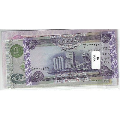 Lot de 10 billets de Banque neufs d'Irak tous différents