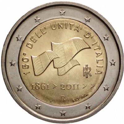 ITALIE 2 Euros 150ème Anniversaire de l'Unité de l'Italie 2011 UNC