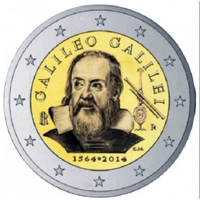 ITALIE 2 Euro Commémorative Galileo Galilei 2014 UNC