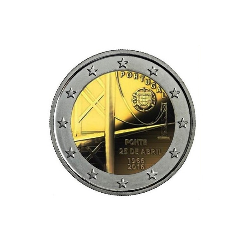 PORTUGAL 2 Euro Pont du 25 Avril 2016 UNC