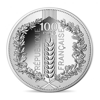FRANCE 100 Euro Argent Chêne 2020 BU