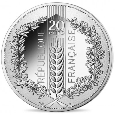 FRANCE 20 Euro Argent Chêne 2020 UNC