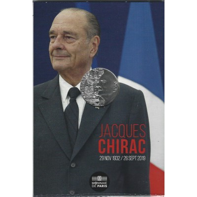 FRANCE 10 Euros Argent Jacques Chirac 2020 UNC