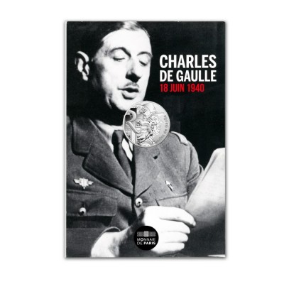 FRANCE 10 Euros Argent Général de Gaulle 2020 Appel du 18 Juin 1940 UNC